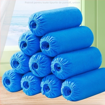 Coveruri de încălțăminte de unică folosință din material nețesut pentru spații interioare, protecție împotriva prafului, respirabile, anti-statică și împiedică scurgerea prafului, biodegradabile