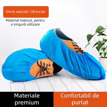 Capace de încălțăminte de unică folosință pentru interior, din material nețesut, respirabile, anti-alunecare, lavabile, antistatice