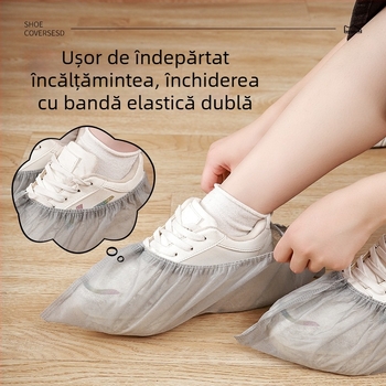 Capace de încălțăminte de unică folosință pentru interior, din material nețesut, respirabile, anti-alunecare, lavabile, antistatice