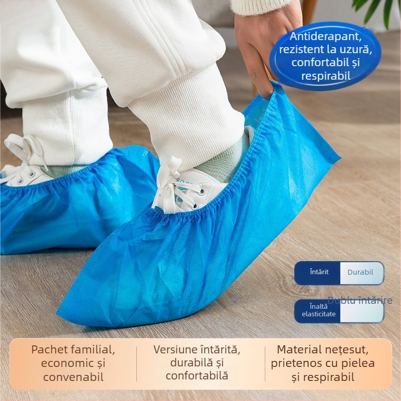 Capace de încălțăminte de unică folosință pentru interior, din material nețesut, respirabile, anti-alunecare, lavabile, antistatice