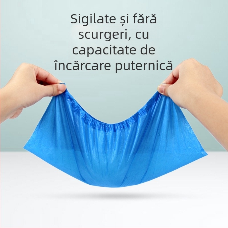 Coveruri pentru încălțăminte de unică folosință din CPE, protecție împotriva prafului, talie joasă, pentru ateliere fără praf, ateliere alimentare, camere de modele și camere PC