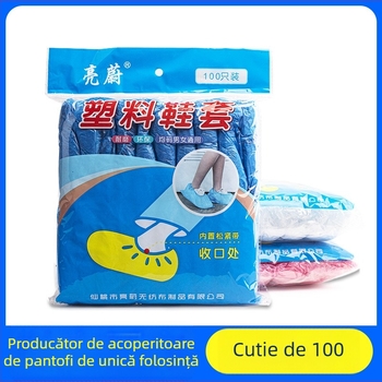 Acoperire de unică folosință pentru încălțăminte din PE, plastic îngroșat pentru interior, protecție împotriva prafului și apei, model lwxt101, uz casnic