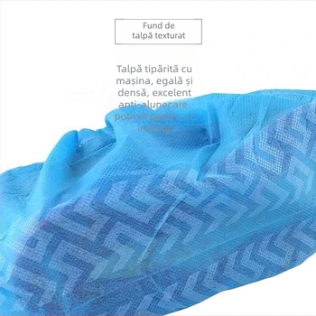 Capace de pantofi din material nețesut, de unică folosință, pentru adulți, protecție împotriva prafului, utilizare în interior