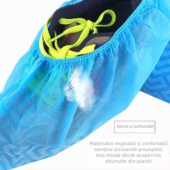 Capace de pantofi din material nețesut, de unică folosință, pentru adulți, protecție împotriva prafului, utilizare în interior