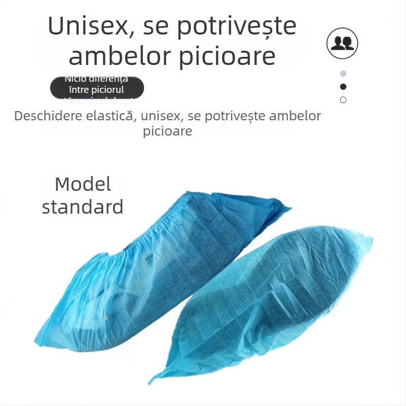 Coveruri de încălțăminte de unică folosință pentru uz casnic, universal, din material nețesut, protecție împotriva prafului, utilizare în interior, cutie cu 5000 bucăți, valabilitate 24 de luni