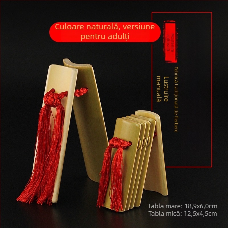 Qingge Allegro Placă de bambus pentru scenă – Instrument muzical, Material: bambus, Ambalaj: cutie, Model: Allegro