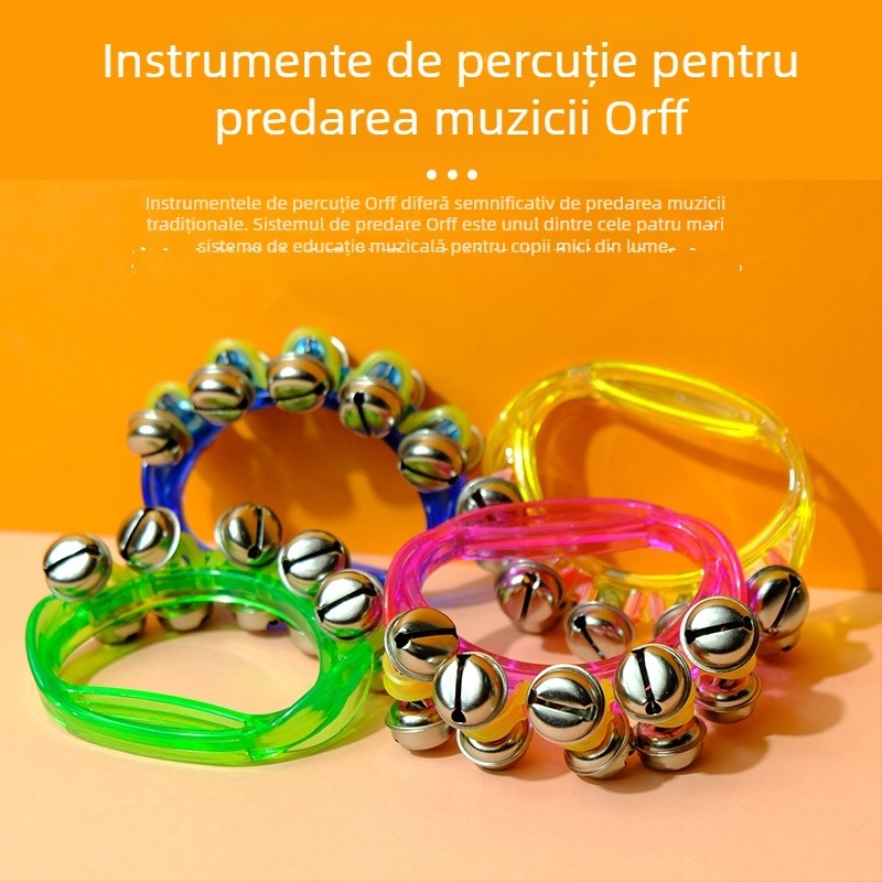 Beibeimiao zornăitoare pentru copii — clopoțel de mână semicircular, instrument educațional Orff, ambalaj Opp bag, Origine: Yanshi, Henan