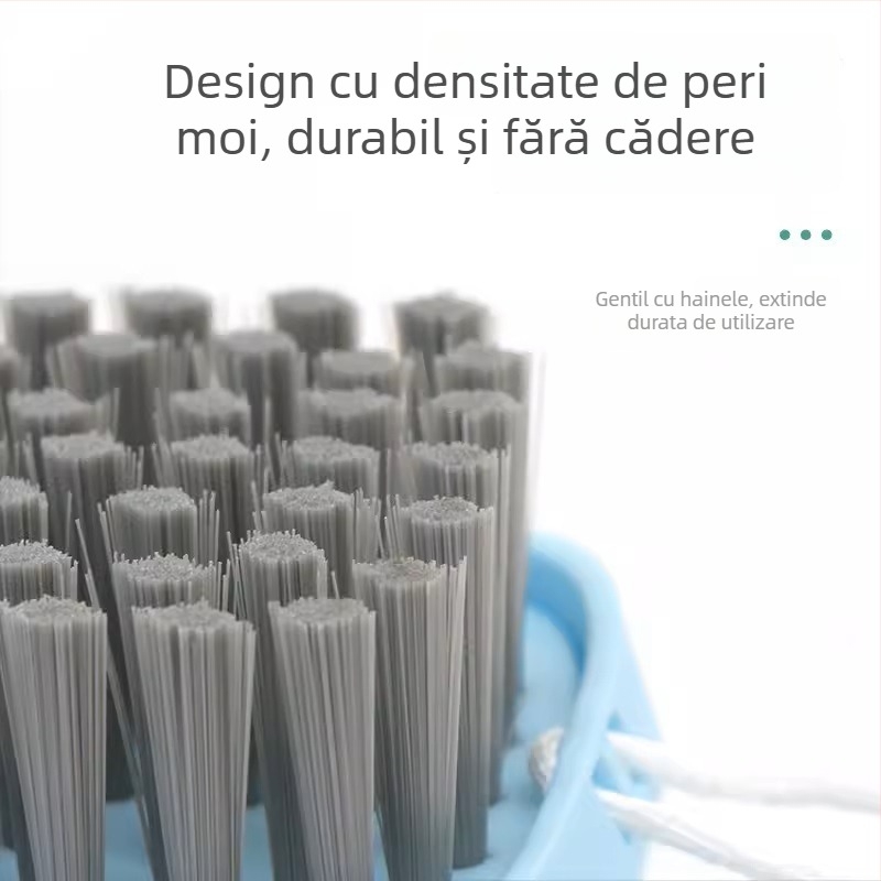 Miaojie perie pentru pantofi cu peri moi și tari din plastic pentru curățare la domiciliu, îndepărtarea petelor