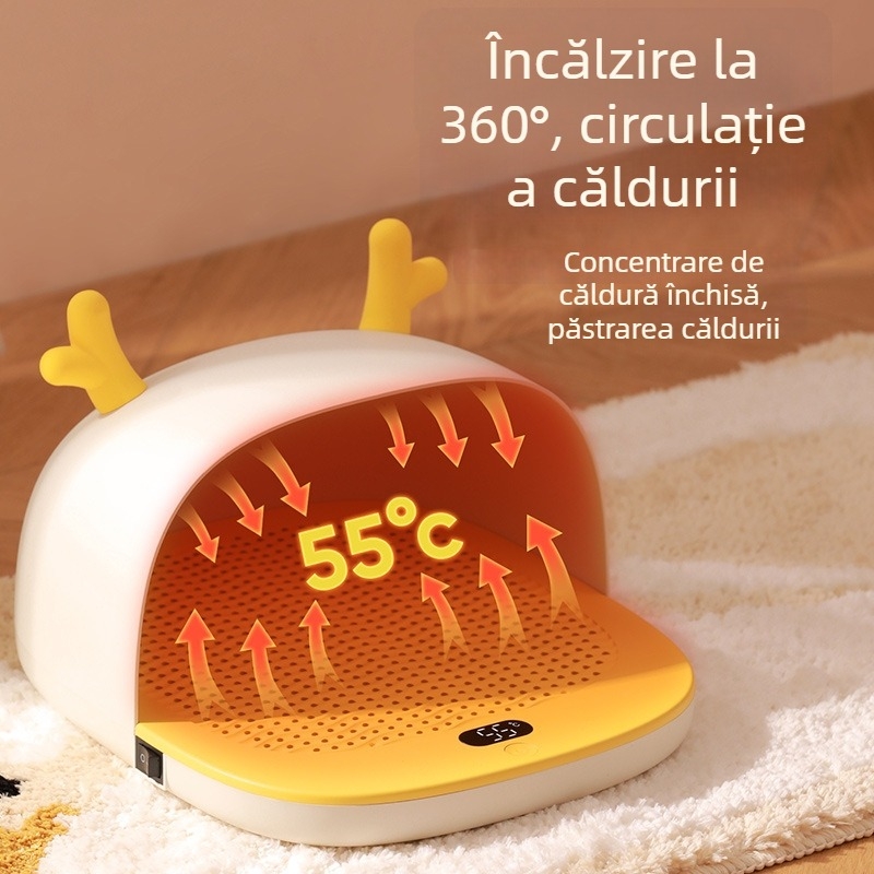 Încălzitor de picioare M42, 45W, 220V AC, Plug-in, Funcționare mecanică, Încălzire sub birou