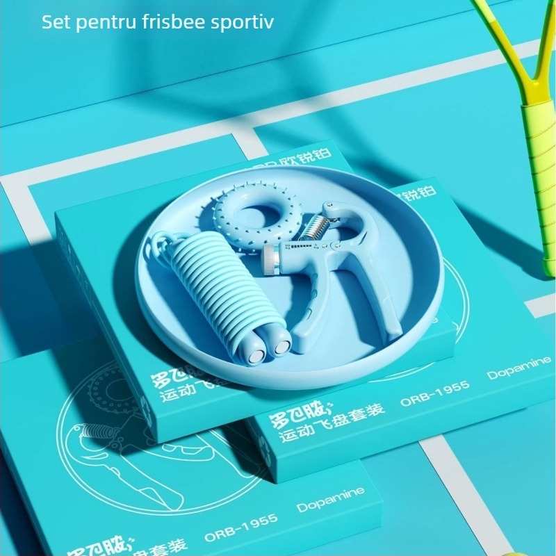 Orbital Dopamine set sportiv cadou cu set frisbee Orb-1957 și cântar electronic Orb-1955, afișaj LED de 3 inch, capacitate 180 kg, alimentare USB, senzor cu 4 puncte, operare prin atingere