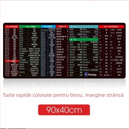 Covoraș de masă pentru mouse, din cauciuc, cu față unică, cu funcție calculator, imprimare, OEM