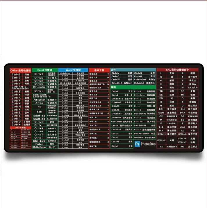 Covoraș de masă pentru mouse, din cauciuc, cu față unică, cu funcție calculator, imprimare, OEM