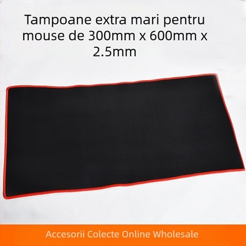 Pad de mouse pentru jocuri din cauciuc, cu margini întărite, pe o singură față, turnare prin injecție, covoraș de birou