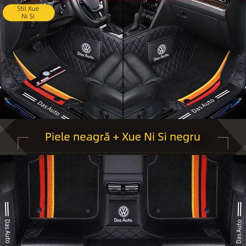Covorașe auto cu acoperire totală pentru modelele VW (Material: TPE+XPE cu anti-derapaj; Grosime: 20mm; Greutate: 5kg; Stil: covorașe din piele)