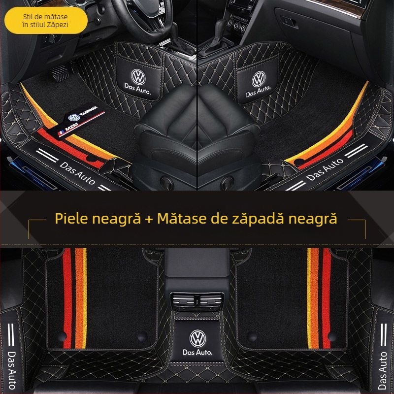 Covorașe auto cu acoperire totală pentru modelele VW (Material: TPE+XPE cu anti-derapaj; Grosime: 20mm; Greutate: 5kg; Stil: covorașe din piele)