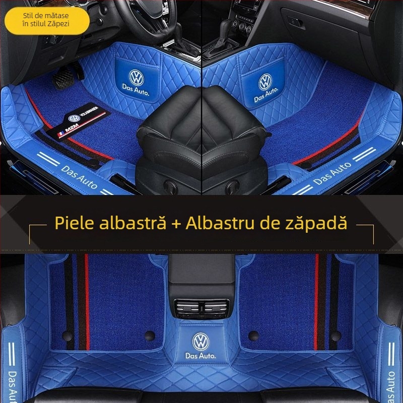 Covorașe auto cu acoperire totală pentru modelele VW (Material: TPE+XPE cu anti-derapaj; Grosime: 20mm; Greutate: 5kg; Stil: covorașe din piele)