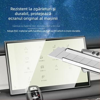Folie de protecție pentru navigație și afișajul de instrumente al Land Rover Defender, folie temperată, protecție interioară