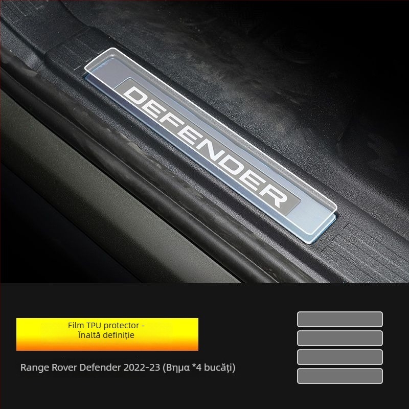 Folie de protecție pentru navigație și afișajul de instrumente al Land Rover Defender, folie temperată, protecție interioară
