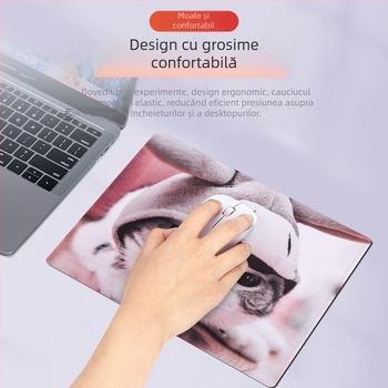Pad de mouse din țesătură, anti-alunecare, cu o singură față, covoraș de birou