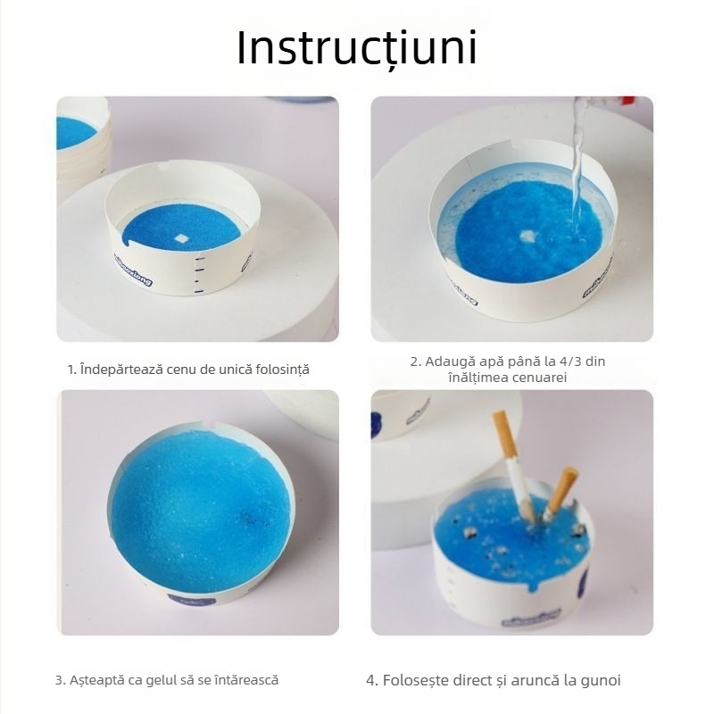 Vas de cenușă din rășină, model B5929, brand Semi-Evening Flower City, cutie cu 40 buc., exclusiv export