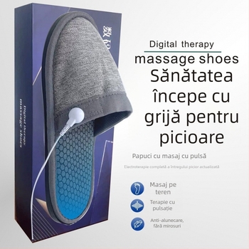 Papuci de terapie pentru picioare – încălzire și electroterapie, USB alimentare, talpă din cauciuc
