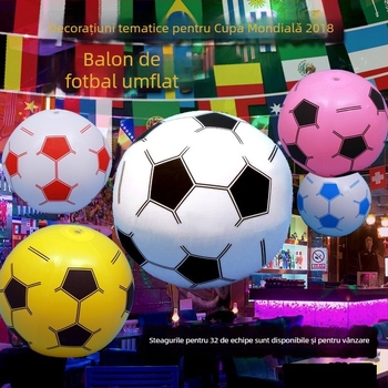minge gonflabilă de fotbal cu șnur și steaguri pentru decor Cupa Europei — PVC, accesorii pentru fani, fotbal