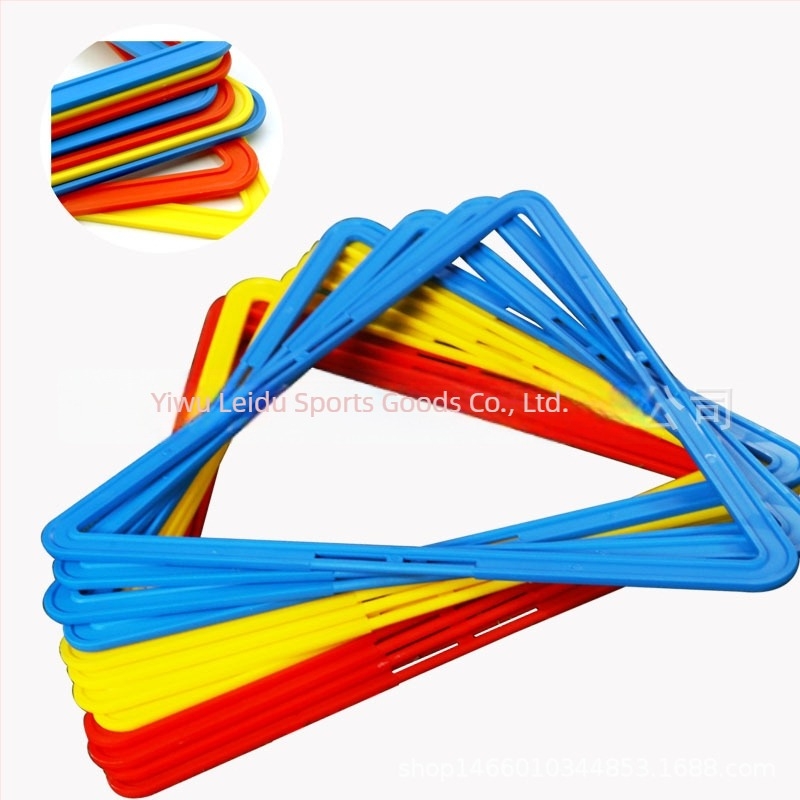 Inel de agilitate pentru fotbal – cerc de antrenament triunghiular, material PP, brand Ranch, origine Zhejiang, etichetare privată personalizabilă, echipament de antrenament