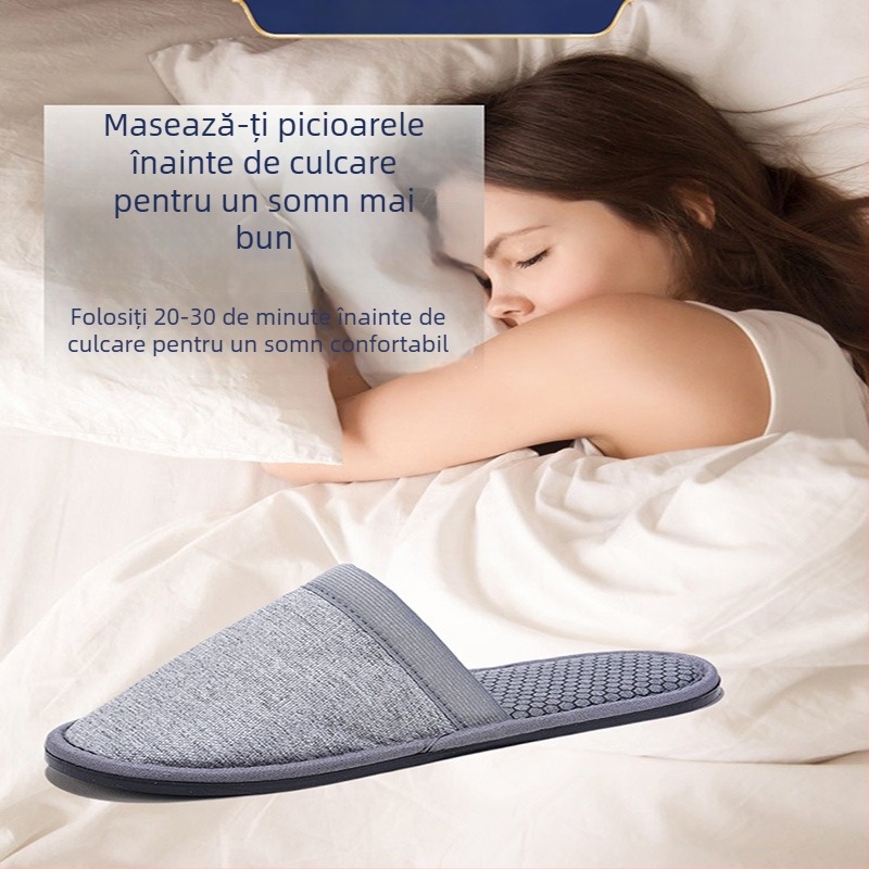 Pantofi de masaj cu masaj la puncte de acupresiune ale tălpii, alimentare USB, control manual cu cablu, control de tip computer, pentru bărbați și femei, utilizare în casă