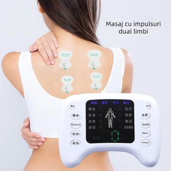 Masaj meridian cu două ieșiri, masaj cu impulsuri electronice, cu temporizator, alimentare USB/baterie/AC, model YSL-066, lansat în 2023