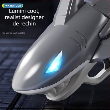 Pușcă electrică impermeabilă cu lumini, jucărie pentru copii 4–6 ani, din plastic, pentru joacă în apă în aer liber