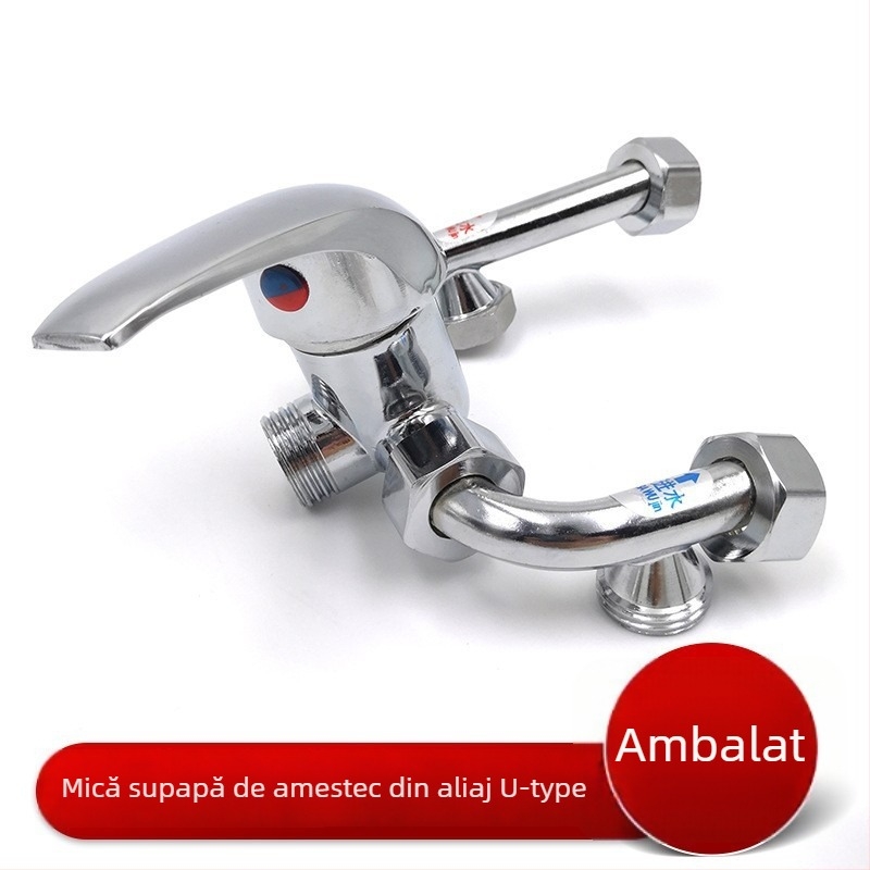 Valvă de amestec U din aliaj de cupru pentru boilere solare, montaj pe suprafață, temperatură de lucru 0–100°C