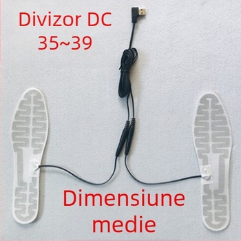 Placă de încălzire pentru talpă, unisex, pentru papuci — USB 5V, grafen și film de carbon