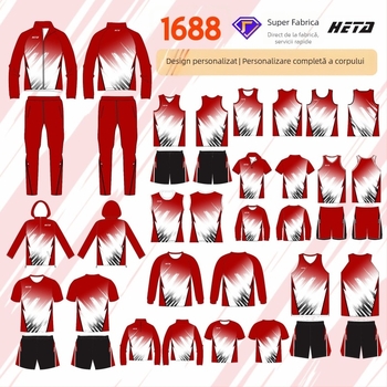 Set tricouri baschet cu imprimeu all-over și design prin transfer termic, material poliester (100% poliester), pentru bărbați adulți.