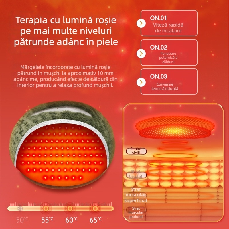 Papuci din bumbac încălziți electric, cu acoperire completă a călcâiului și căptușeală pufoasă pentru căldură de iarnă
