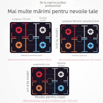 Covor de antrenament pentru mișcări de picioare în baschet - Antiderapant; Material: țesătură moale + cauciuc; Personalizare procesare disponibilă; Logo imprimat; Brand: NAILI