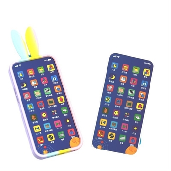 Telefon educațional pentru copii 4–6 ani – Telefon interactiv cu ecran tactil pentru învățare, baterie Li-ion reîncărcabilă, mesaje muzicale și jocuri părinte-copil