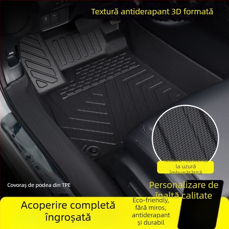 Covorașe de podea auto TPE cu acoperire totală pentru Xpeng P7, G6, G7, G9 și Mona+M03, potrivire pentru cinci locuri, personalizabile, fără logo