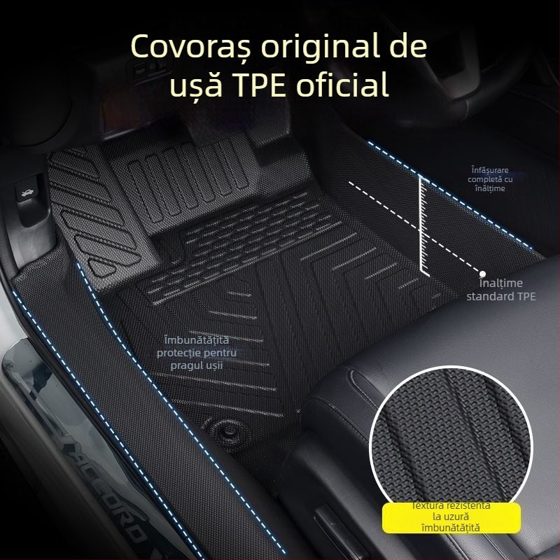 Covorașe de podea auto TPE cu acoperire totală pentru Xpeng P7, G6, G7, G9 și Mona+M03, potrivire pentru cinci locuri, personalizabile, fără logo