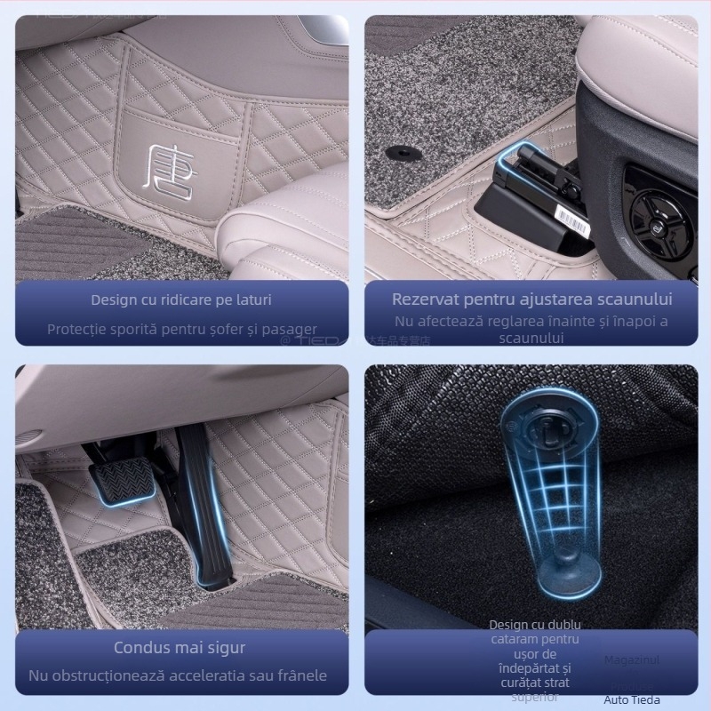 Covorașe pentru podea BYD Tang DMI 7 locuri hibrid EV, covor superior înconjurător, logo tipărit, fără personalizare