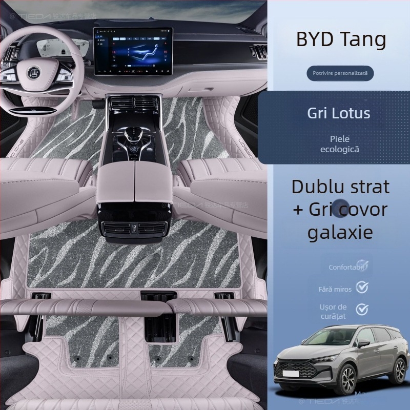 Covorașe pentru podea BYD Tang DMI 7 locuri hibrid EV, covor superior înconjurător, logo tipărit, fără personalizare