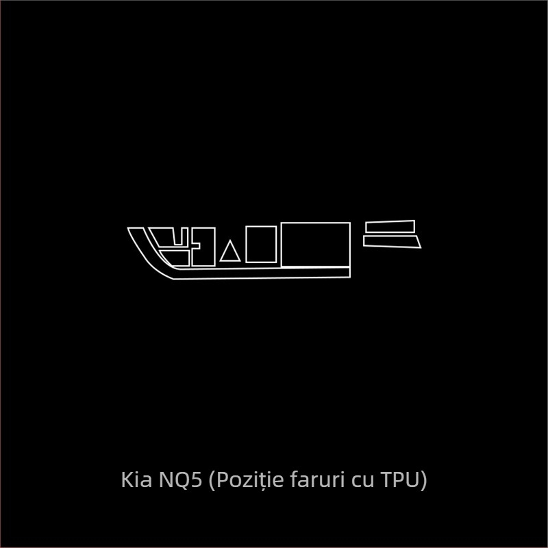 Folie de protecție interioară pentru ecranul de navigație și consola centrală - PET, rezistență la temperaturi înalte și scăzute, poziție: control central, universal aplicabil