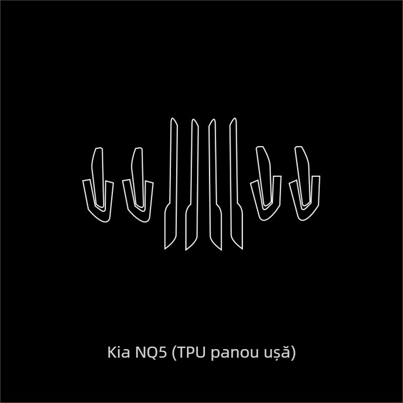 Folie de protecție interioară pentru ecranul de navigație și consola centrală - PET, rezistență la temperaturi înalte și scăzute, poziție: control central, universal aplicabil