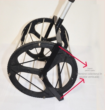 Colector de mingi pentru tenis de masă, tip tambur cu cadru de plasă — nylon/poliester, Eisenway, 1,35 kg