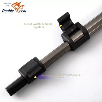 Double Fish J08 Colector de mingi pentru tenis de masă — ușor, portabil, extensibil, lungime reglabilă, model J08