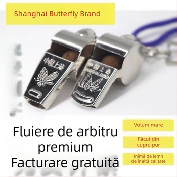 Fluier de arbitru – PVC, tonal înalt, pentru antrenament în aer liber la fotbal și baschet