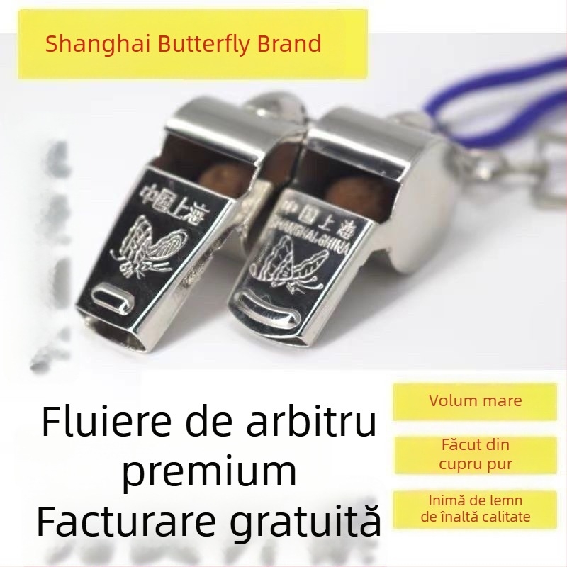 Fluier de arbitru – PVC, tonal înalt, pentru antrenament în aer liber la fotbal și baschet