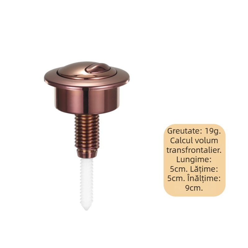 Buton de spălare pentru toaletă, model Optima 49 | Material ABS | Brand Haina | Turnare prin injecție | Stil modern minimalist