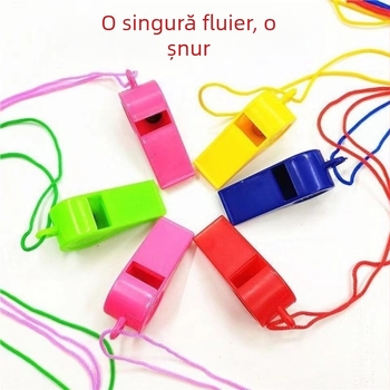 Fluier cu șnur, din plastic, turnare prin injecție, 24 bucăți pe pachet – recuzită pentru susținere
