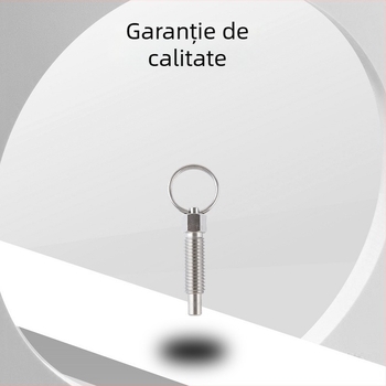 Tubingen Pin de indexare tip Pull-Tab, carcasă din oțel zincat, acționat de arc, buton de reglaj auto-blocant pentru poziționare, design segmentat