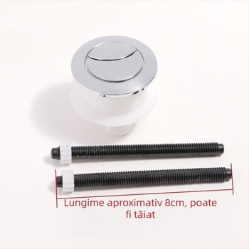 Buton dublu pentru rezervorul toaletei, material ABS, design modern minimalist